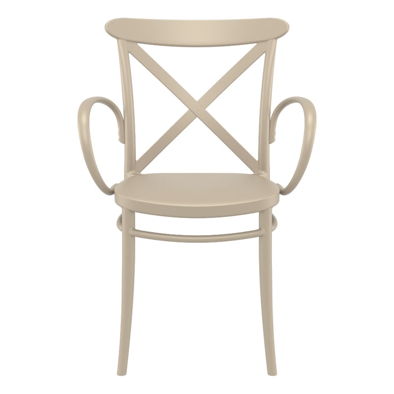 Compamia Cross XL Resin Outdoor Arm Chair Taupe