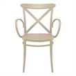 Compamia Cross XL Resin Outdoor Arm Chair Taupe