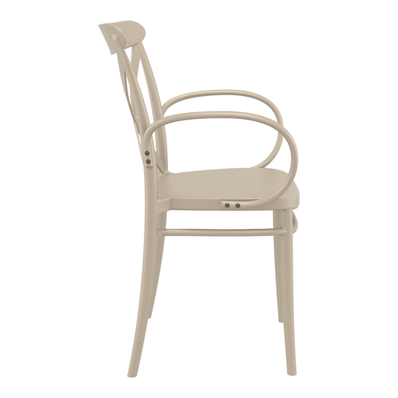 Compamia Cross XL Resin Outdoor Arm Chair Taupe