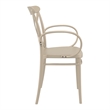 Compamia Cross XL Resin Outdoor Arm Chair Taupe