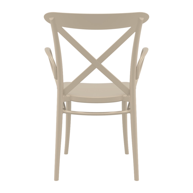 Compamia Cross XL Resin Outdoor Arm Chair Taupe
