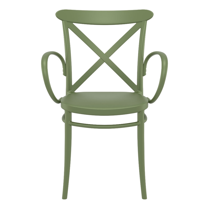 Compamia Cross XL Resin Outdoor Arm Chair Olive Green