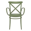 Compamia Cross XL Resin Outdoor Arm Chair Olive Green