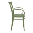 Compamia Cross XL Resin Outdoor Arm Chair Olive Green