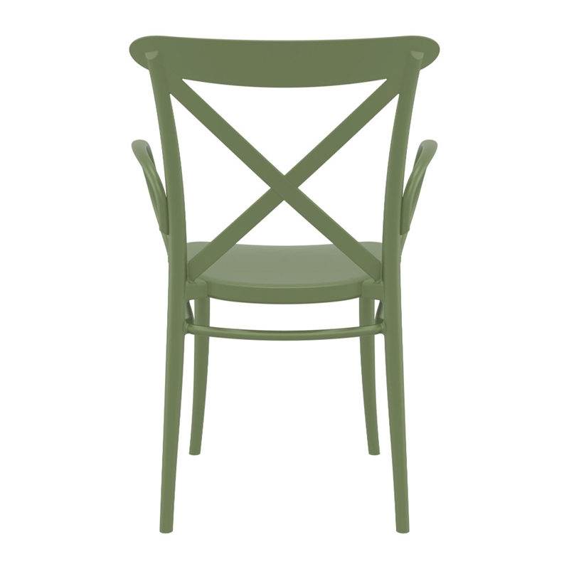 Compamia Cross XL Resin Outdoor Arm Chair Olive Green