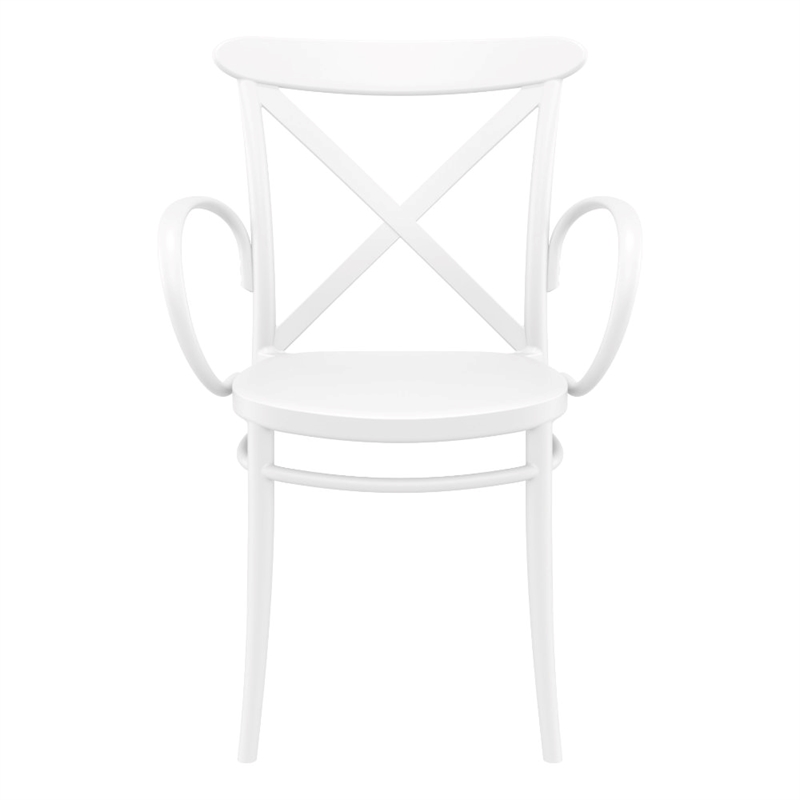 Compamia Cross XL Resin Outdoor Arm Chair White