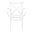 Compamia Cross XL Resin Outdoor Arm Chair White