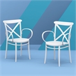 Compamia Cross XL Resin Outdoor Arm Chair White