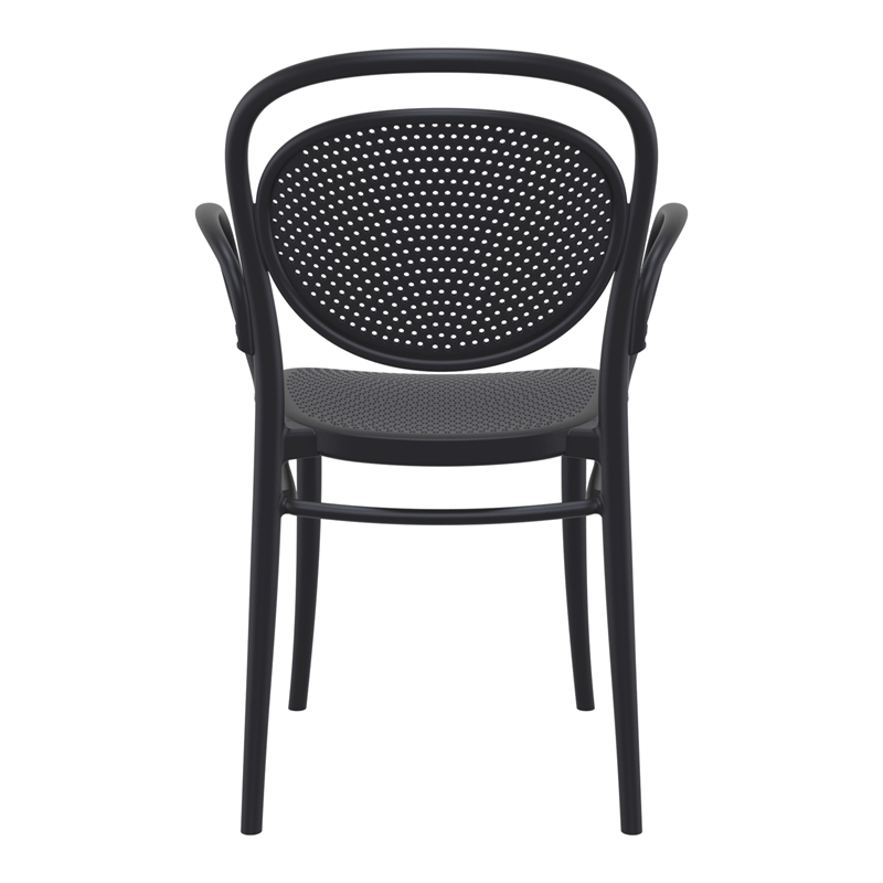 Compamia Marcel Contemporary XL Resin Indoor/Outdoor Arm Chair Black