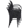 Compamia Marcel Contemporary XL Resin Indoor/Outdoor Arm Chair Black