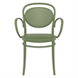 Compamia Marcel Contemporary XL Resin Indoor/Outdoor Arm Chair Olive Green