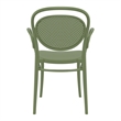 Compamia Marcel Contemporary XL Resin Indoor/Outdoor Arm Chair Olive Green