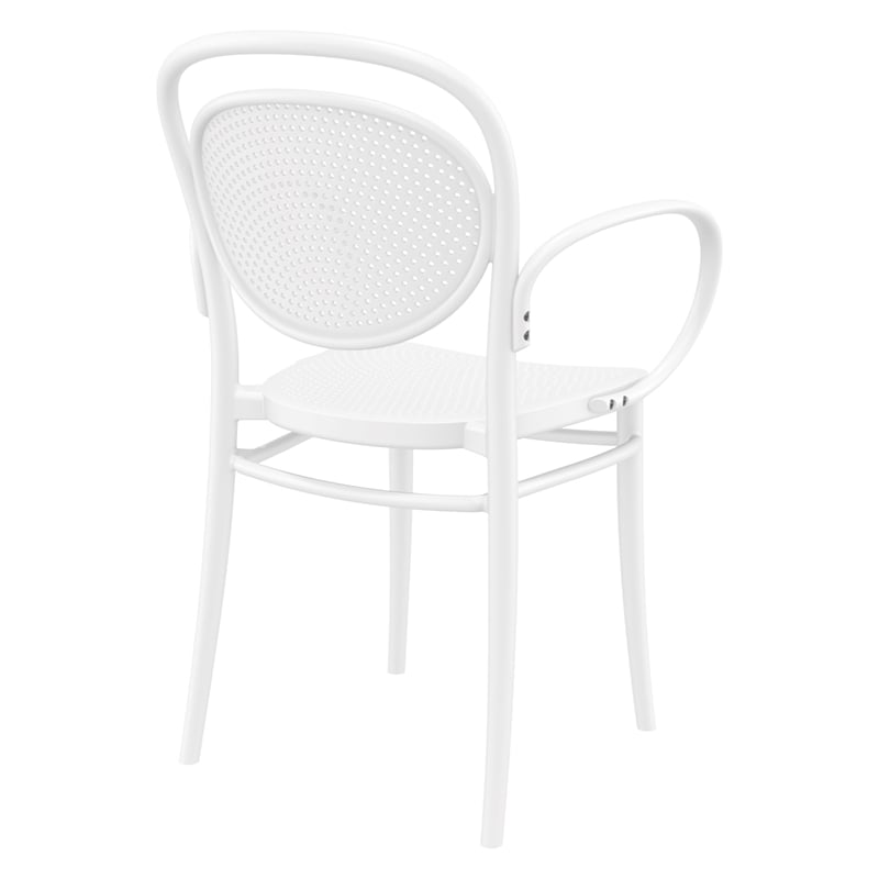 Compamia Marcel Contemporary XL Resin Indoor/Outdoor Arm Chair White