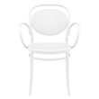 Compamia Marcel Contemporary XL Resin Indoor/Outdoor Arm Chair White
