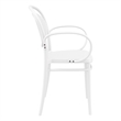 Compamia Marcel Contemporary XL Resin Indoor/Outdoor Arm Chair White