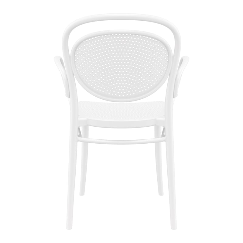 Compamia Marcel Contemporary XL Resin Indoor/Outdoor Arm Chair White