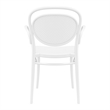 Compamia Marcel Contemporary XL Resin Indoor/Outdoor Arm Chair White