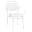 Compamia Marcel Contemporary XL Resin Indoor/Outdoor Arm Chair White