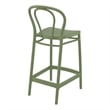 Compamia Victor Contemporary Resin Indoor Outdoor Counter Stool Olive Green