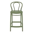 Compamia Victor Contemporary Resin Indoor Outdoor Counter Stool Olive Green