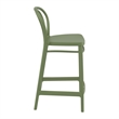 Compamia Victor Contemporary Resin Indoor Outdoor Counter Stool Olive Green