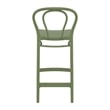 Compamia Victor Contemporary Resin Indoor Outdoor Counter Stool Olive Green