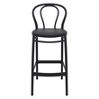 Compamia Victor Contemporary Resin Indoor Outdoor Bar Stool Black