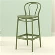 Compamia Victor Contemporary Resin Indoor Outdoor Bar Stool Olive Green
