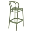 Compamia Victor Contemporary Resin Indoor Outdoor Bar Stool Olive Green
