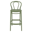 Compamia Victor Contemporary Resin Indoor Outdoor Bar Stool Olive Green