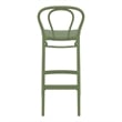 Compamia Victor Contemporary Resin Indoor Outdoor Bar Stool Olive Green
