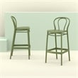 Compamia Victor Contemporary Resin Indoor Outdoor Bar Stool Olive Green