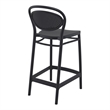 Compamia Marcel Contemporary Resin Indoor Outdoor Counter Stool Black