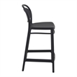 Compamia Marcel Contemporary Resin Indoor Outdoor Counter Stool Black