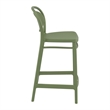 Compamia Marcel Contemporary Resin Indoor Outdoor Counter Stool Olive Green