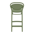 Compamia Marcel Contemporary Resin Indoor Outdoor Counter Stool Olive Green