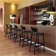Compamia Marcel Contemporary Resin Indoor Outdoor Bar Stool Black
