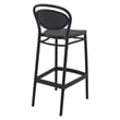 Compamia Marcel Contemporary Resin Indoor Outdoor Bar Stool Black