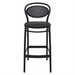 Compamia Marcel Contemporary Resin Indoor Outdoor Bar Stool Black