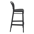 Compamia Marcel Contemporary Resin Indoor Outdoor Bar Stool Black