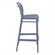 Compamia Marcel Contemporary Resin Indoor Outdoor Bar Stool Dark Gray