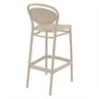 Compamia Marcel Contemporary Resin Indoor/Outdoor Bar Stool Taupe