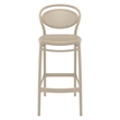 Compamia Marcel Contemporary Resin Indoor/Outdoor Bar Stool Taupe