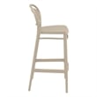 Compamia Marcel Contemporary Resin Indoor/Outdoor Bar Stool Taupe