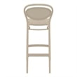 Compamia Marcel Contemporary Resin Indoor/Outdoor Bar Stool Taupe