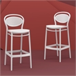 Compamia Marcel Contemporary Resin Indoor/Outdoor Bar Stool White