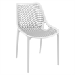 Compamia Air Maya Square Dining Set with White Table and 4 White Chairs