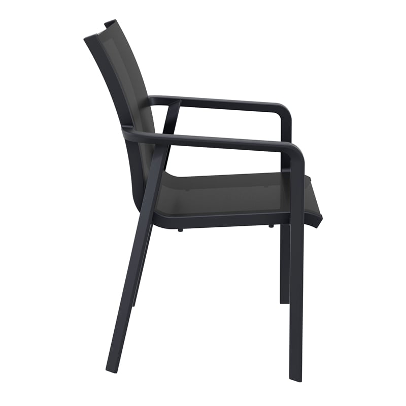 Compamia Pacific Sling Arm Chair in Black