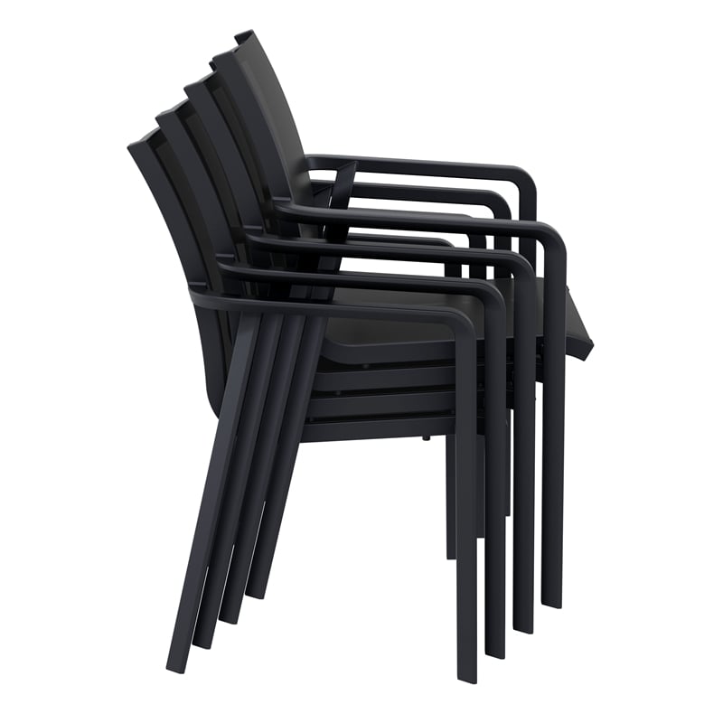 Compamia Pacific Sling Arm Chair in Black