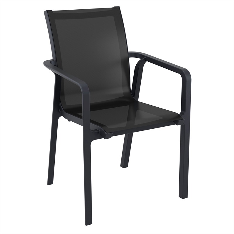 Compamia Pacific Sling Arm Chair in Black